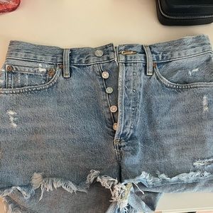 AGOLDE Parker denim shorts